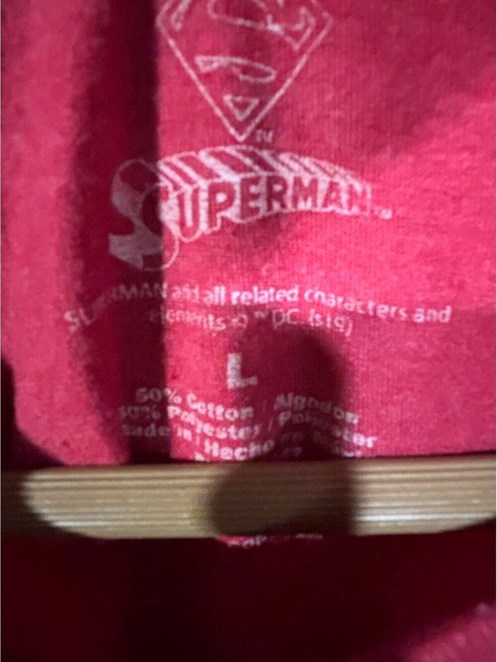 Superman DC Comics Graphic T-Shirt Men's Size L Red Heather NWT Comic Cover - Picture 4 of 5